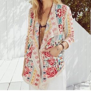 🦋Johnny Was Ruedebac Embroidered Floral Sweater